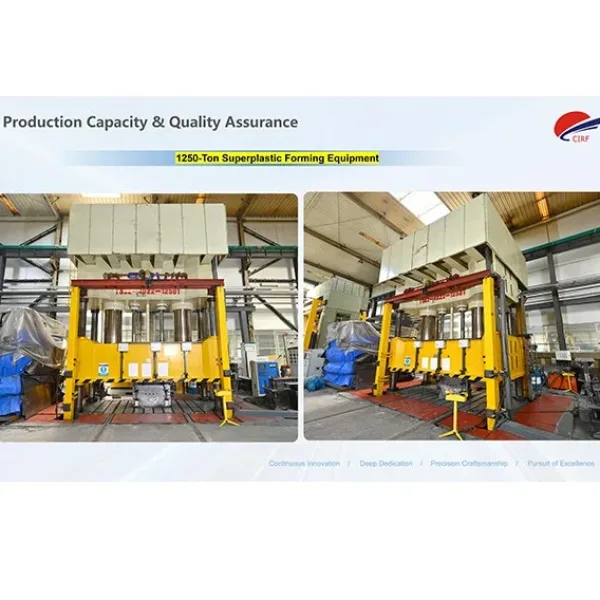 1250-Ton Superplastic Forming Equipment